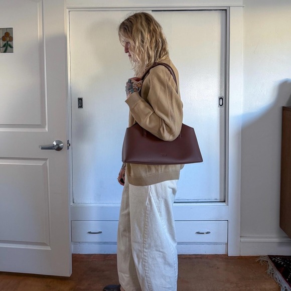 Vintage 1960s tan button up cardigan - Picture 6 of 7